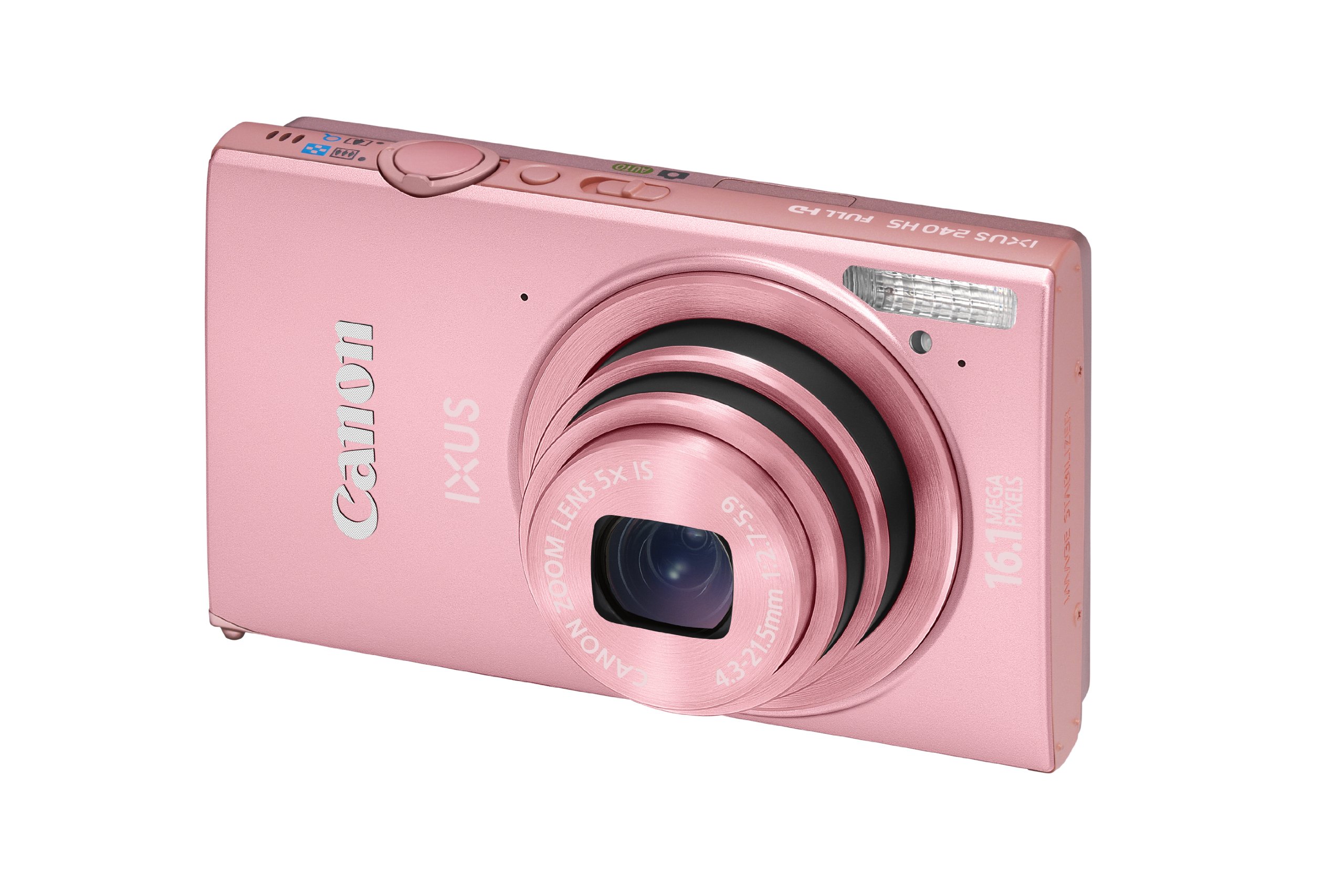 Canon IXUS 240 HS Digital Camera - Light Pink (16.1 MP, 5x Optical